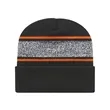 CAP AMERICA USA-Made Variegated Striped Cuffed Beanie