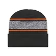CAP AMERICA USA-Made Variegated Striped Cuffed Beanie