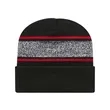 CAP AMERICA USA-Made Variegated Striped Cuffed Beanie