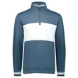 Holloway Ivy League Fleece Colorblocked Quarter-Zip Sweat...