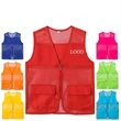 Men's Mesh Photography Work Multi-Pockets Outdoors Vest