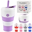 Silicone Coffee Mug for Outdoors With Straw Portable