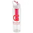 Paddock 32 oz PET Infuser Bottle with Flip-Up Lid