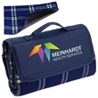 Plaid Barrel Fleece Picnic Blanket