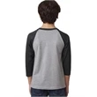 Youth CVC 3/4-Sleeve Raglan