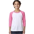 Youth CVC 3/4-Sleeve Raglan