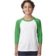 Youth CVC 3/4-Sleeve Raglan