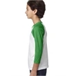 Youth CVC 3/4-Sleeve Raglan