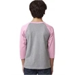 Youth CVC 3/4-Sleeve Raglan