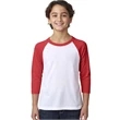 Youth CVC 3/4-Sleeve Raglan