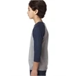 Youth CVC 3/4-Sleeve Raglan