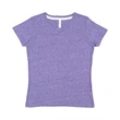 Ladies' V-Neck Harborside Melange Jersey T-Shirt