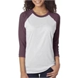 Unisex Triblend 3/4-Sleeve Raglan