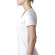 Ladies' CVC Deep V-Neck T-Shirt