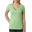 Ladies' CVC Deep V-Neck T-Shirt