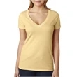 Ladies' CVC Deep V-Neck T-Shirt