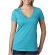 Ladies' CVC Deep V-Neck T-Shirt