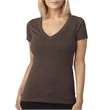 Ladies' CVC Deep V-Neck T-Shirt