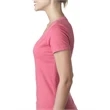 Ladies' CVC Deep V-Neck T-Shirt