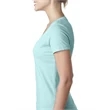 Ladies' CVC Deep V-Neck T-Shirt