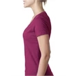 Ladies' CVC Deep V-Neck T-Shirt