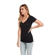 Ladies' CVC Deep V-Neck T-Shirt