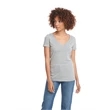 Ladies' CVC Deep V-Neck T-Shirt