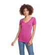 Ladies' CVC Deep V-Neck T-Shirt