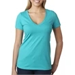 Ladies' CVC Deep V-Neck T-Shirt