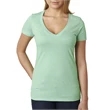 Ladies' CVC Deep V-Neck T-Shirt