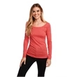 Ladies' Triblend Long-Sleeve Scoop