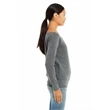 Ladies' Sponge Fleece Wide Neck Sweatshirt