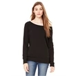 Ladies' Sponge Fleece Wide Neck Sweatshirt