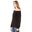 Ladies' Sponge Fleece Wide Neck Sweatshirt