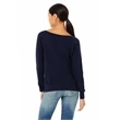 Ladies' Sponge Fleece Wide Neck Sweatshirt