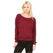 Ladies' Flowy Long-Sleeve Off Shoulder T-Shirt