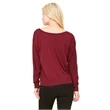 Ladies' Flowy Long-Sleeve Off Shoulder T-Shirt