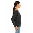 Ladies' Flowy Long-Sleeve Off Shoulder T-Shirt