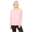 Ladies' Flowy Long-Sleeve Off Shoulder T-Shirt