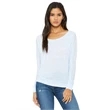 Ladies' Flowy Long-Sleeve Off Shoulder T-Shirt