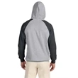 Adult 8 oz. NuBlend® Colorblock Raglan Pullover Hooded Sw...