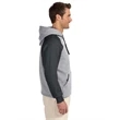 Adult 8 oz. NuBlend® Colorblock Raglan Pullover Hooded Sw...