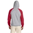 Adult 8 oz. NuBlend® Colorblock Raglan Pullover Hooded Sw...