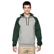 Adult 8 oz. NuBlend® Colorblock Raglan Pullover Hooded Sw...