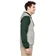 Adult 8 oz. NuBlend® Colorblock Raglan Pullover Hooded Sw...