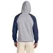 Adult 8 oz. NuBlend® Colorblock Raglan Pullover Hooded Sw...