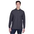 Men's Pima Pique Long-Sleeve Polo