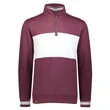 Holloway Ivy League Fleece Colorblocked Quarter-Zip Sweat...