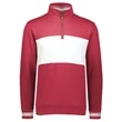 Holloway Ivy League Fleece Colorblocked Quarter-Zip Sweat...