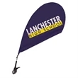Mini Teardrop Sail Sign w/Clip-On Base Kit Single-Sided